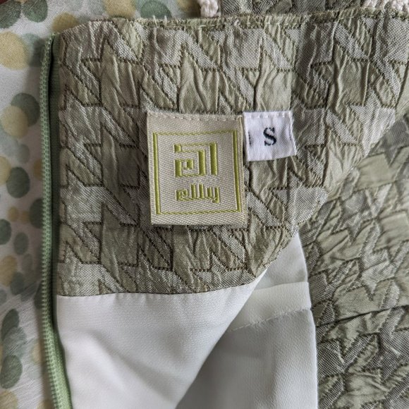 Elly y2k Vintage Knee Length Dress Light Green Size S - Picture 9 of 12